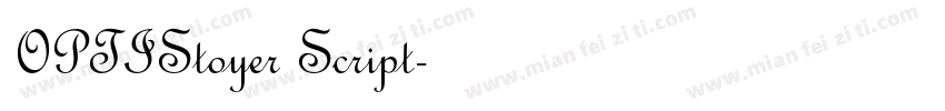 OPTIStoyer Script字体转换